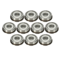 10Pcs F625zz 5x16x5mm Flange Ball Bearings