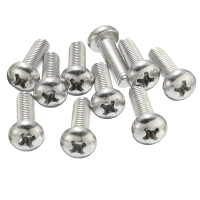 10PCS M5 304 Stainless Steel Phillips Cross Silver Screw 16mm 30mm 40mm Length