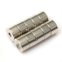 10Pcs N50 Disc Rare Earth Neodymium Magnets 7mmx4mm Countersunk Hole