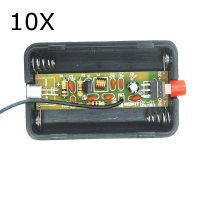 10Pcs Rf 01 Diy Wireless Microphone Parts 5ma 70mhz Fm Transmitter Production Kit With Antenna