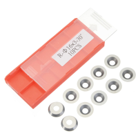 10Pcs Round Carbide Inserts Cutter 16mm Diameter for Wood Turning