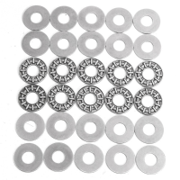 10Pcs Thrust Needle Roller Bearing With 20pcs 10x24x1mm Washers