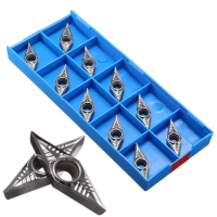 10Pcs Vcgt160404 Ak Blades Insert Lathe Tool For Aluminum