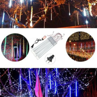 10Tubes 30cm 300led Meteor Shower Rain Light Christmas Xmas Tree Decor With Driver Us Plug
