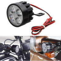 10V 85v Dc 12w Led Light Motorcycle Scooter Bicycle Rearview Mirror Lamp Handlebar