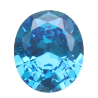 10X12mm Diamond Oval Light Blue Artificial Zircon Jewelry Diy Making Loose Gemstone Decoration