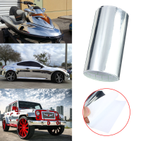 10X152cm Car Mirror Chrome Silver Vinyl Wrap Sticker Decal Film Sheet Car Boat