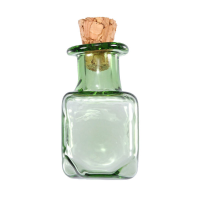 10X25mm Multicolor Mini Glass Square Message Wishing Bottle Vial