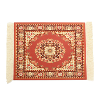 11''X7'' Persian Style Mini Woven Rug Mouse Pad Carpet Mouse Mat With Fringe