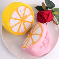 11Cm Jumbo Squishy Half Lemon Fruit Scented Kid Fun Toy Gift Cellphone Strap Pendant Random Color