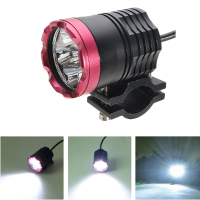 12 24V 3000lm 30w Motorcycle Led Headlight Waterproof Headlamp Universal Red Blue Gold Black