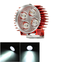 12 24V 3000lm 30w Motorcycle Led Headlight Waterproof Headlamp Universal Red Blue Gold Silver