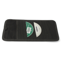 12 Disc Capacity Cd Car Sun Visor Storage Dvd Holder Black Pocket