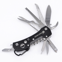 12 In 1 Multifunctional Stainless Steel 155mm Folding Swiss Knife Survival Army Outdoor Fishing Knife Tool
