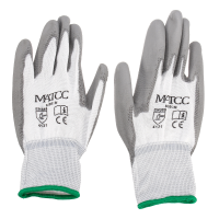 12 Pairs Nylon PU Safety Coating Work Gloves Garden Builders Grip Protect M/L/XL