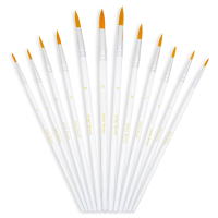 12 Pcs Nylon Paint Brush Set For Acrylic Watercolor Oil Painting Crafts Painting