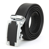 120Cm Men Belt First Layer Cowhide Automatic Adjustable Buckle Strip