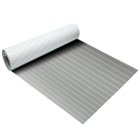 120X240x0.5Cm Black With White Eva Foam Boat Flooring Sheet Faux Teak Decking Pad
