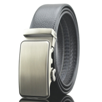 125 130Cm Men Genuine Leather Business Belt Casual Automatic Buckle Belt Strip