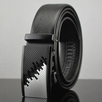 125Cm Mens Business Leather Strap Casual Automatic Buckle Belt Waistband