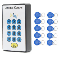 125Khz Rfid Card Door Entry Access Control Keypad Password Keypad +10 Id Key Fobs