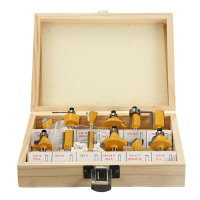 12Pcs 1/4 Inch Shank Router Bits Set Tungsten Carbide Woodworking Cutters Rotary Tool Kit