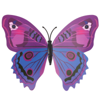 12Pcs 3d Purple Butterfly Wall Stickers Art Decals Home Wedding Party Decoration