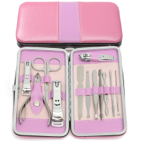 12Pcs Nail Cutter Manicure Tools Kit Set Cuticle Clippers Scissors Pedicure Groom Travel