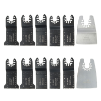 12Pcs Saw Blade Oscillating Multitool Aaccessorie.S Kit Straight Scale Saw Blade For Fein Multimaster