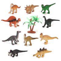 12Pcs Set Mixed Dinosaur 65x15x40mm Assorted Figures Prehistoric Toys Play Set Party Gift