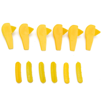 12Pcs Yellow Tyre Tire Changer Mount Demount Head Duckhead Insert Rim Protector
