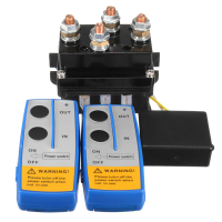 12V 500amp Hd Electric Capstan Contactor Winch Control Solenoid Twin Wireless Remote Recovery 4x4