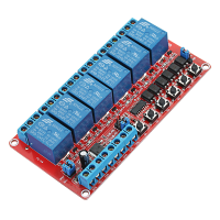 12V DC 6 Channel Relay Module Self locking Interlocking Trigger For Arduino