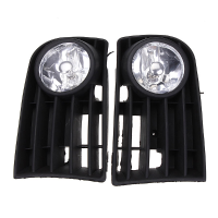 12V Fog Light Lamp Bulb Grille Grill Set For Vw Golf Rabbit 03 09