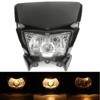 12V Motorcycle Fairing Headlight Lamp Hi/lo Beam Street Fighter Dirtbike Universal