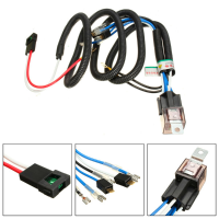 12V Truck Car Horn Relay Wiring Harness Kit For Grille Mount Blast Tone Horns