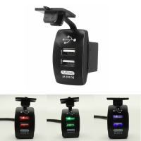 12V Waterproof Dual USB Port Socket Lighter Charger Adapter For Motorbike Car Boat