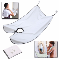130X85cm Men's Beard Trimming Shaving Catcher Pongee Waterproof Robes Cloth Suction Cups