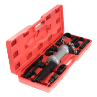 13Pc Heavy Duty Retractable Dent Puller W/10lbs Slide Hammer Auto Body Truck Repair Tool Kit