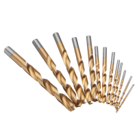 13Pcs 2mm 12mm Titanium Coated Twist Drill Bit Hss Drill Bit