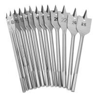 13Pcs 6 25mm Flat Wood Drill Bits Set High Carbon Steel Cutter Carpenter Tool Flat Drill Bit