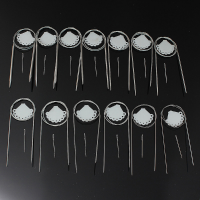 13Pcs 80cm Stainless Steel Circular Crochet Knitting Pin Needles