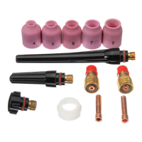 13Pcs Tig Welding Gun Accessories Nozzle Stubby Gas Lens Kit For Wp 17/18/26