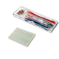 140Pcs U Shape Solderless Jumper Cable + 400 Tie Points Breadboard