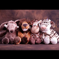14Cm Baby Boy Lovely Animal Jungle Brothers Doll Plushtoy With Chuck Gift