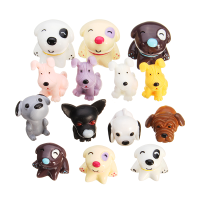 14Pcs Dog Puppy Miniature Diy Micro Landscape Plant House Decor Accessories Toy