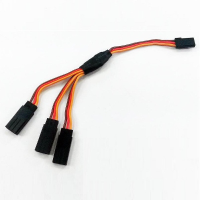15Cm 30cm Triple 3 Way Servo Extension Y Cable Wire For Futaba