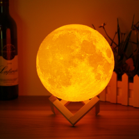 15Cm Magical Tap Sensor Moon Lamp Usb Charging Rechargable Luna Led Night Light Gift