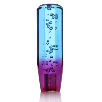 15Cm Transparent Manual Diamond Crystal Bubble Styling Shift Gear Knob Universal