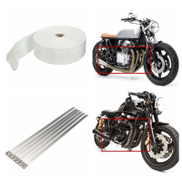 15Mx5cmx2mm Exhaust Manifold Pipe Heated Wrap Shields Insulation Turbo